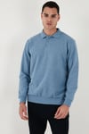 Buratti Pamuk Karışımlı Regular Fit Erkek Polo Yaka Kazak 456223 KOYU MAVİ
