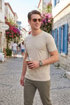 Buratti Pamuklu Bisiklet Yaka Basic Erkek T Shirt 59020001 TAŞ
