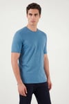 Buratti Pamuklu Bisiklet Yaka Basic Erkek T Shirt 59020001 MAVİ