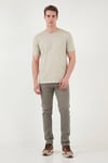 Buratti Pamuklu Bisiklet Yaka Basic Erkek T Shirt 59020001 TAŞ