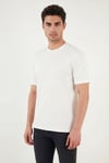 Buratti Pamuklu Bisiklet Yaka Kısa Kollu Erkek T Shirt 5904114 EKRU