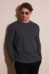 Buratti Pamuklu Bisiklet Yaka Normal Kalıp Basic Erkek Sweat 5905073 ANTRASİT