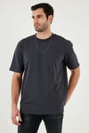 Buratti Pamuklu Bisiklet Yaka Relaxed Fit Basic Erkek T Shirt 5902610 ANTRASİT