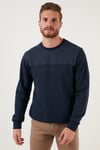 Buratti Pamuklu Bisiklet Yaka Slim Fit Erkek Sweat 5905033 İNDİGO