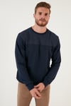 Buratti Pamuklu Bisiklet Yaka Slim Fit Erkek Sweat 5905033 İNDİGO