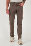 Buratti Pamuklu Comfort Fit Normal Bel Boru Paça Jeans Erkek Kot Pantolon 4412C19TEXAS TOPRAK