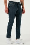 Buratti Pamuklu Comfort Fit Yüksek Bel Boru Paça Jeans Erkek Kot Pantolon 4411S74TEXAS MAVİ