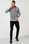 Buratti Pamuklu Dik Yaka Slim Fit Erkek Sweat 5905032 GRİ MELANJ