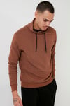 Buratti Pamuklu Dik Yaka Slim Fit Erkek Sweat 5905032 VİZON