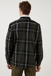 Buratti Pamuklu Ekoseli Slim Fit Düğmeli Yaka Erkek Gömlek CF23W114653 HAKİ