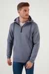 Buratti Pamuklu İçi Tüylü Yumuşak Şardonlu Kapüşonlu Erkek Sweat 59052651 KOYU GRİ
