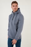 Buratti Pamuklu İçi Tüylü Yumuşak Şardonlu Kapüşonlu Erkek Sweat 59052651 KOYU GRİ