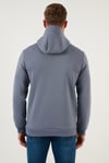 Buratti Pamuklu İçi Tüylü Yumuşak Şardonlu Kapüşonlu Erkek Sweat 59052651 KOYU GRİ