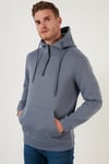 Buratti Pamuklu İçi Tüylü Yumuşak Şardonlu Kapüşonlu Erkek Sweat 59052651 KOYU GRİ