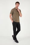 Buratti Pamuklu Kısa Kollu Düğmeli Erkek Polo T Shirt 5904049 KAHVE