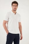 Buratti Pamuklu Kısa Kollu Düğmeli Erkek Polo T Shirt 5904049 EKRU