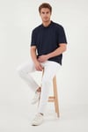 Buratti Pamuklu Kısa Kollu Düğmeli Erkek Polo T Shirt 5904051 İNDİGO
