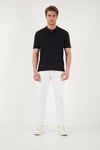 Buratti Pamuklu Kısa Kollu Düğmeli Erkek Polo T Shirt 5904051 SİYAH