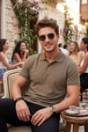 Buratti Pamuklu Kısa Kollu Düğmeli Erkek Polo T Shirt 5904049 KAHVE