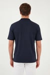 Buratti Pamuklu Kısa Kollu Düğmeli Erkek Polo T Shirt 5904051 İNDİGO