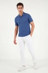 Buratti Pamuklu Kısa Kollu Düğmeli Erkek Polo T Shirt 5904049 LACİVERT