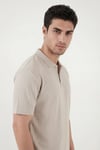 Buratti Pamuklu Kısa Kollu Düğmeli Erkek Polo T Shirt 5904051 TAŞ