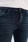 Buratti Pamuklu Normal Bel Slim Fit Dar Paça Jeans Erkek Kot Pantolon 1119M06NAPOLI KOYU MAVİ