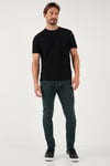 Buratti Pamuklu Normal Bel Slim Fit Dar Paça Jeans Erkek Kot Pantolon 1122S09NAPOLI MAVİ-HAKİ