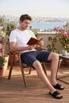 Buratti Pamuklu Regular Fit Bağlamalı Cepli Pijama Erkek Şort 6574004 LACİVERT