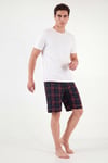 Buratti Pamuklu Regular Fit Bağlamalı Cepli Pijama Erkek Şort 6574004 YEŞİL