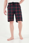 Buratti Pamuklu Regular Fit Bağlamalı Cepli Pijama Erkek Şort 6574004 YEŞİL