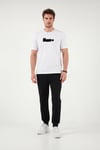 Buratti Pamuklu Regular Fit Baskılı Bisiklet Yaka Erkek T Shirt 5904061 EKRU
