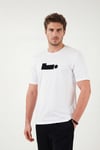 Buratti Pamuklu Regular Fit Baskılı Bisiklet Yaka Erkek T Shirt 5904061 EKRU