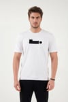 Buratti Pamuklu Regular Fit Baskılı Bisiklet Yaka Erkek T Shirt 5904061 EKRU