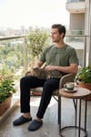 Buratti Pamuklu Regular Fit Baskılı Erkek Pijama Takımı 6096160 HAKİ