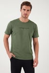 Buratti Pamuklu Regular Fit Baskılı Erkek Pijama Takımı 6096160 HAKİ