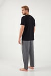 Buratti Pamuklu Regular Fit Baskılı Erkek Pijama Takımı 6096160 SİYAH