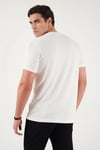 Buratti Pamuklu Regular Fit Bisiklet Yaka Erkek T Shirt 5904063 EKRU