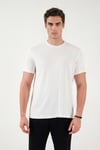 Buratti Pamuklu Regular Fit Bisiklet Yaka Erkek T Shirt 5904063 EKRU