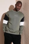 Buratti Pamuklu Regular Fit Bisiklet Yaka Erkek Sweat 5905298Y HAKİ