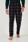 Buratti Pamuklu Regular Fit Bisiklet Yaka Ekoseli Erkek Pijama Takımı 6574001 YEŞİL
