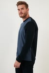 Buratti Pamuklu Regular Fit Bisiklet Yaka Erkek Sweat 59052111 İNDİGO