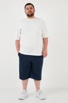 Buratti Pamuklu Regular Fit Büyük Beden Erkek Bermuda 5908042B İNDİGO