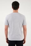 Buratti Pamuklu Regular Fit Çizgili Bisiklet Yaka Erkek T Shirt 5904030 BEYAZ