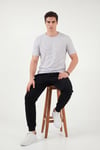 Buratti Pamuklu Regular Fit Çizgili Bisiklet Yaka Erkek T Shirt 5904030 BEYAZ
