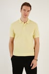 Buratti Pamuklu Regular Fit Düğmeli Erkek Polo Yaka T Shirt 5902739 AÇIK SARI