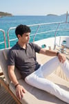 Buratti Pamuklu Regular Fit Düğmeli Erkek Polo Yaka T Shirt 5902127 ANTRASİT