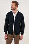Buratti Pamuklu Regular Fit Düğmeli V Yaka 2'li Paket Erkek Hırka 456205S2 KAHVE-LACİVERT