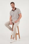 Buratti Pamuklu Regular Fit Erkek Polo T Shirt 5904022 KAHVE