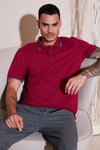 Buratti Pamuklu Regular Fit Erkek Polo Yaka T Shirt 5902063 BORDO